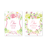 Floral Crest: Milestone Cards - Set of 15