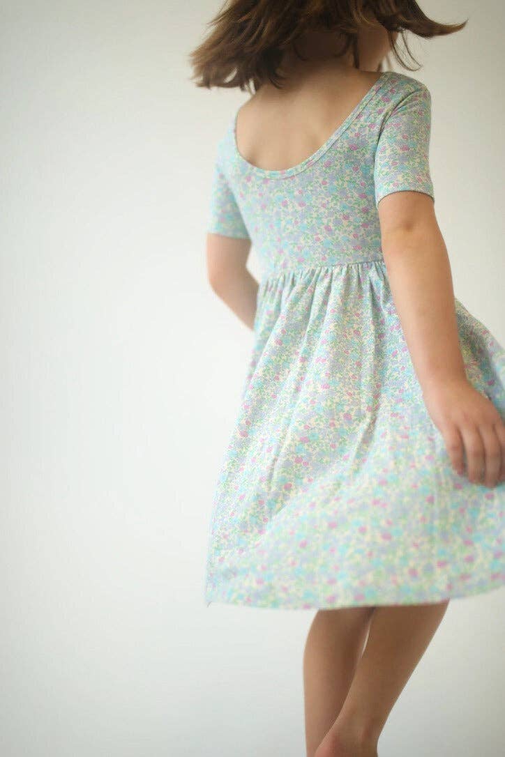Short Sleeve Twirl Dress