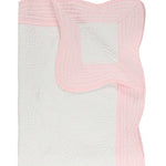 Heirloom Quilt - Baby Quilt Blanket Monogram: Baby Blue