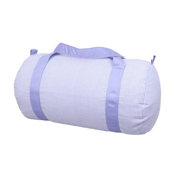 Lilac Seersucker Medium Duffel | Mint