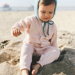 Milan Button Cardigan Sweater Blue (Organic Cotton)