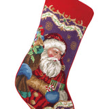 Christmas Santa Needlepoint Stocking