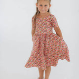 Short Sleeve Twirl Dress Posy Pop
