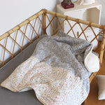 Baby blanket Liberty® fabric and fleece: Andréa