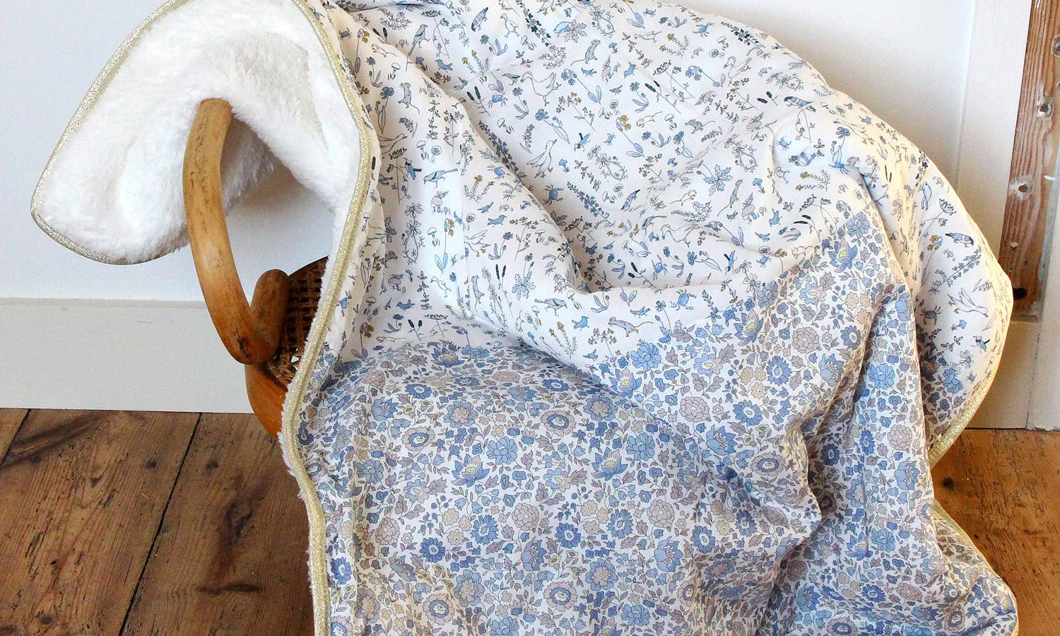 Liberty® Fabric and Fleece Baby Blanket