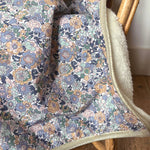 Baby blanket Liberty® fabric and fleece: Lison