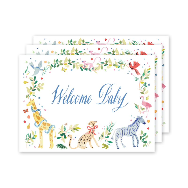 Animal Fete Baby Milestone Cards