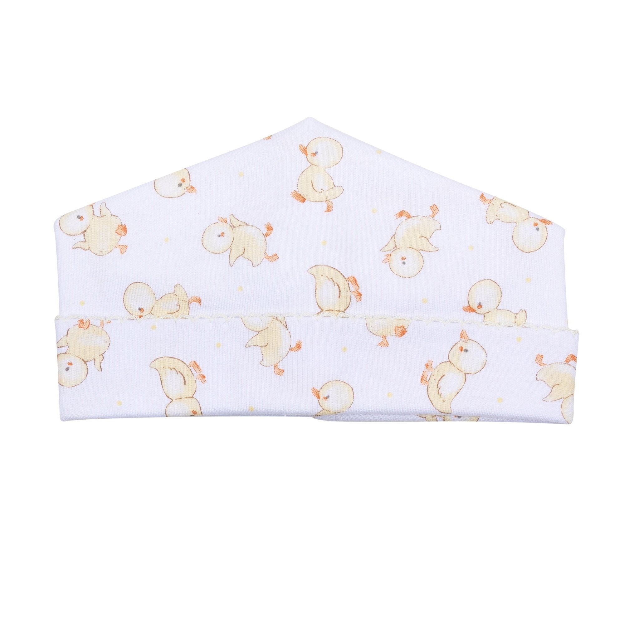 Downy Ducklings Yellow Printed Hat