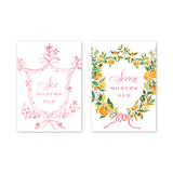 Floral Crest: Milestone Cards - Set of 15