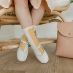 Scalloped Mary Jane - Pearl