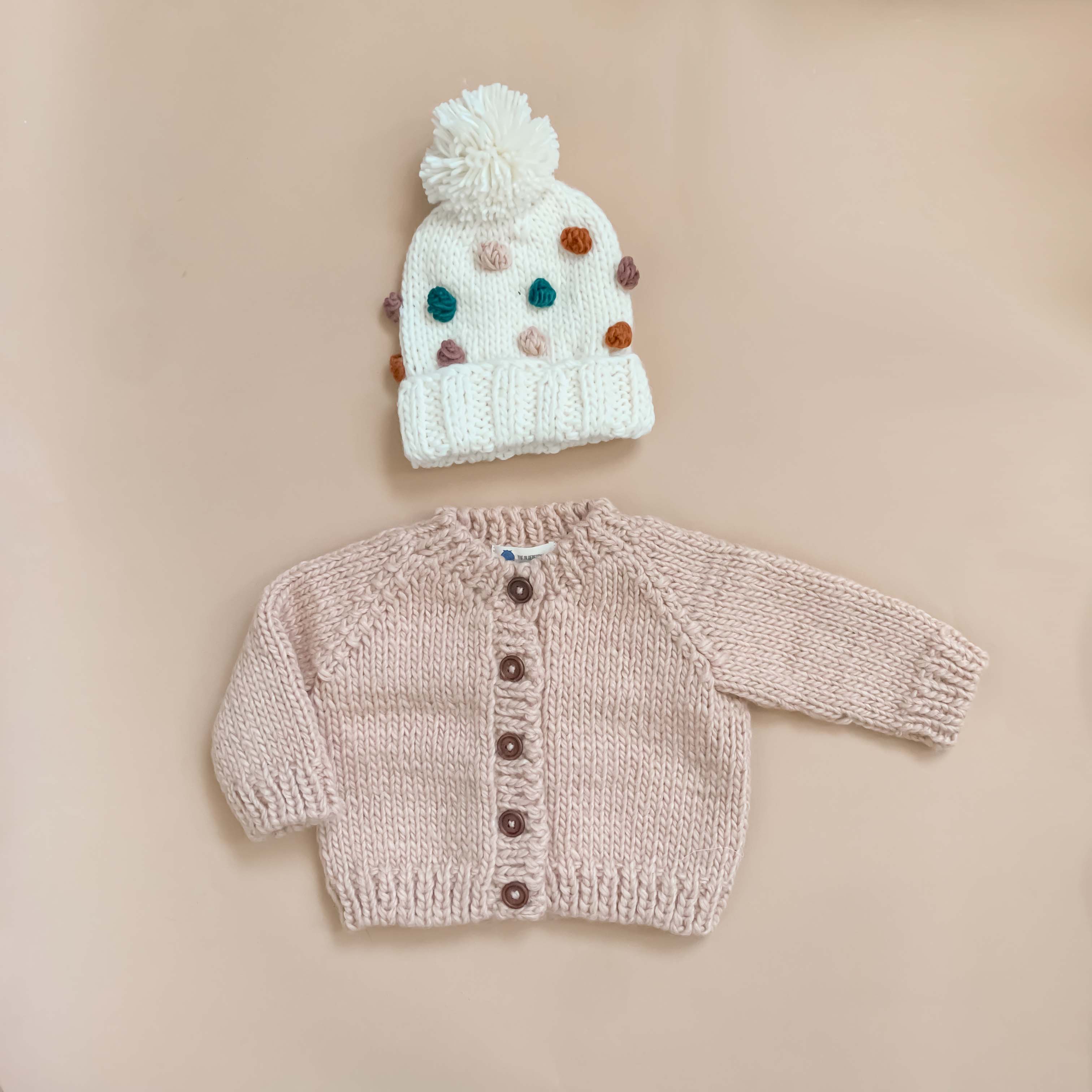 Classic Cardigan, Blush Baby Kid Valentine's Sweater Winter: 6-12 mths