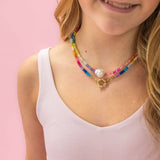 Color Pop - Rainbow Pearl Gemstone Bead Necklace