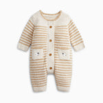 magnetic me Chenille sweater romper in cream