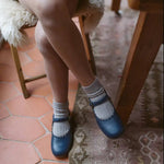 Scalloped Mary Jane - Navy