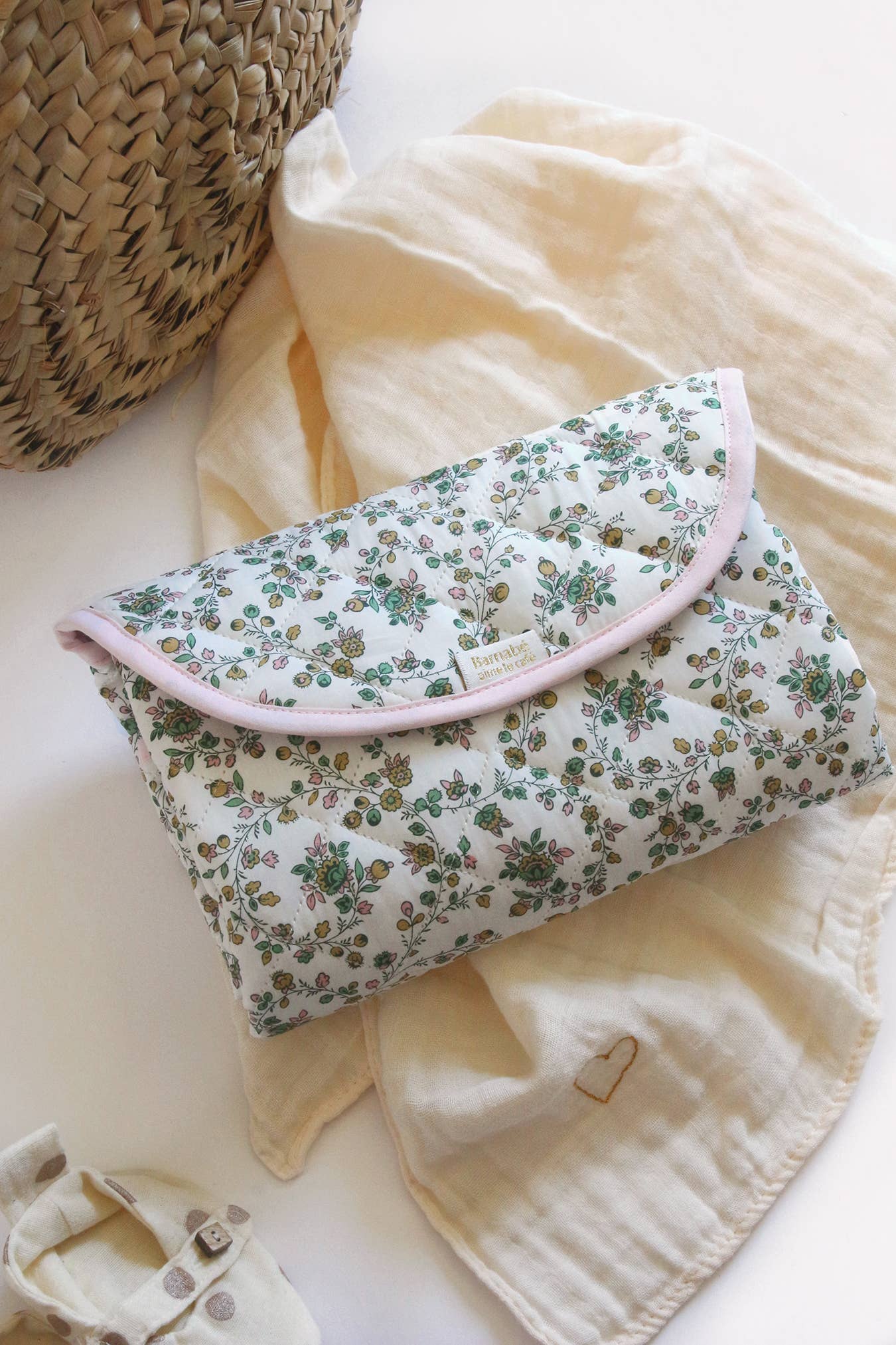 Liberty® fabric and PVC baby changing mat: Lison