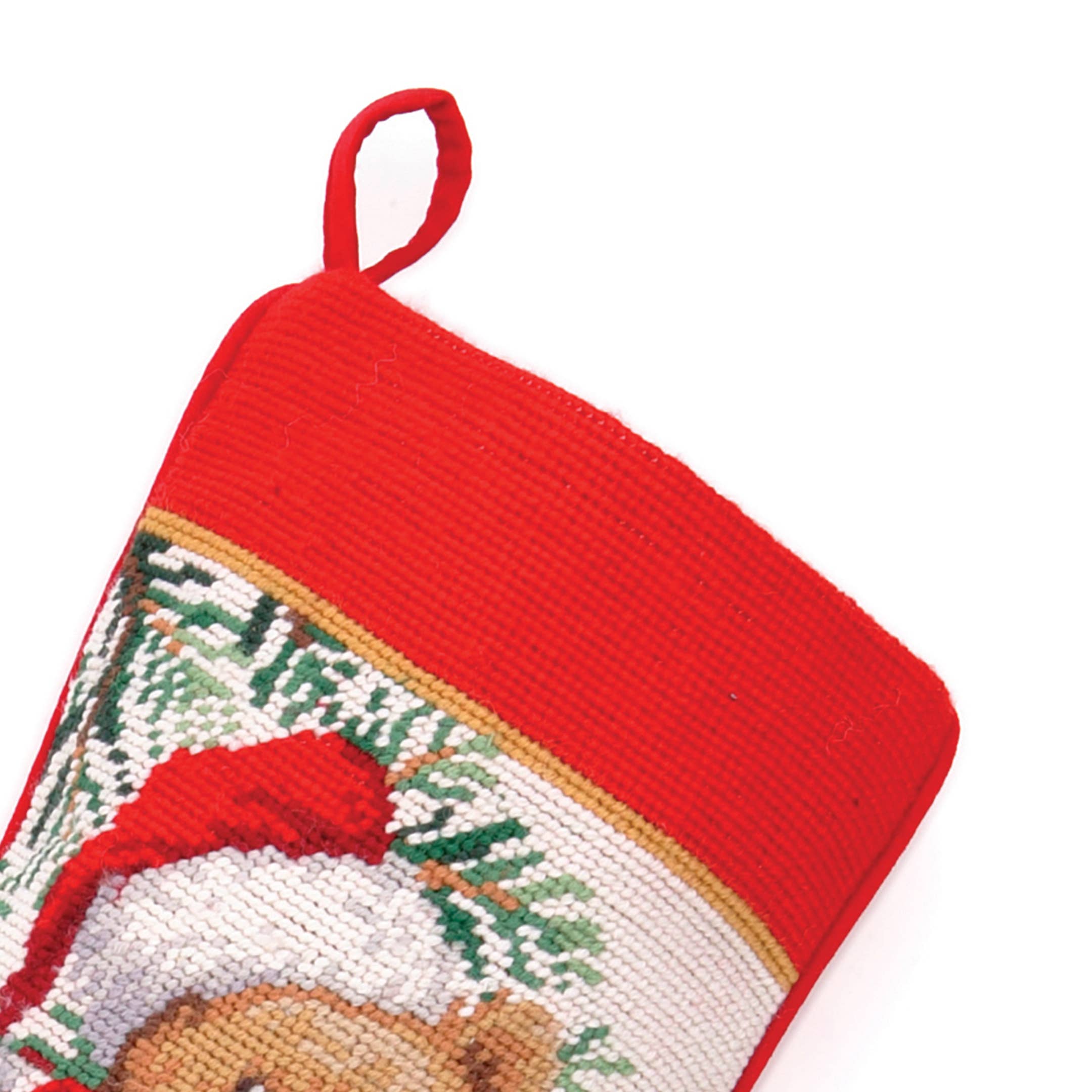 Teddy Bear Needlepoint Stocking