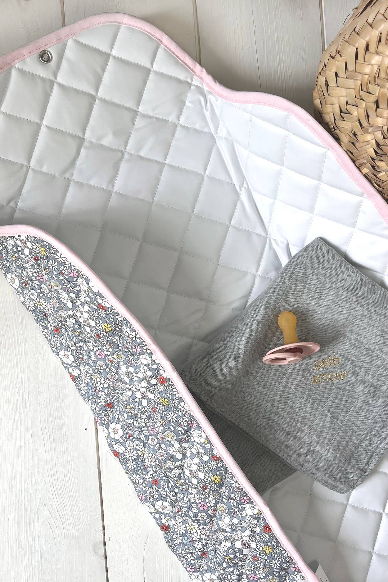 Liberty® fabric and PVC baby changing mat: Katie