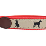DOG RIBBON BELTS: 20" (3-4 Years) / Dog (Millennium Blue/ Brown)