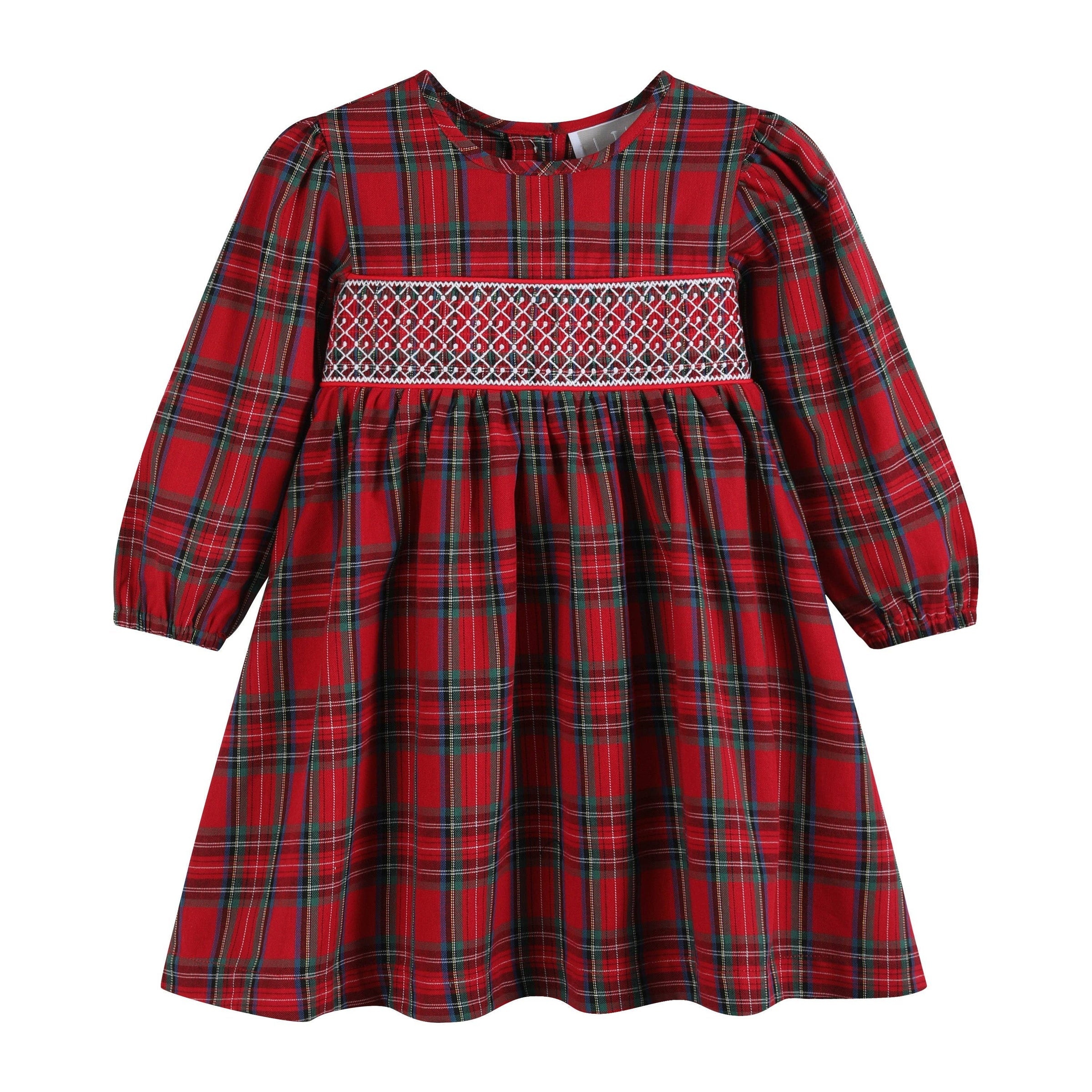 Tartan Smocked Dress