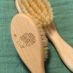 Wooden Baby Brush - Hedgehog