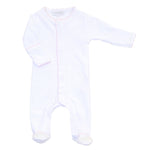 Essentials Footie - White with Pink