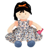 Tammy Lu Black hair with Blue Print Dress