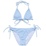 Seaside Gingham Charm Triangle Bikini