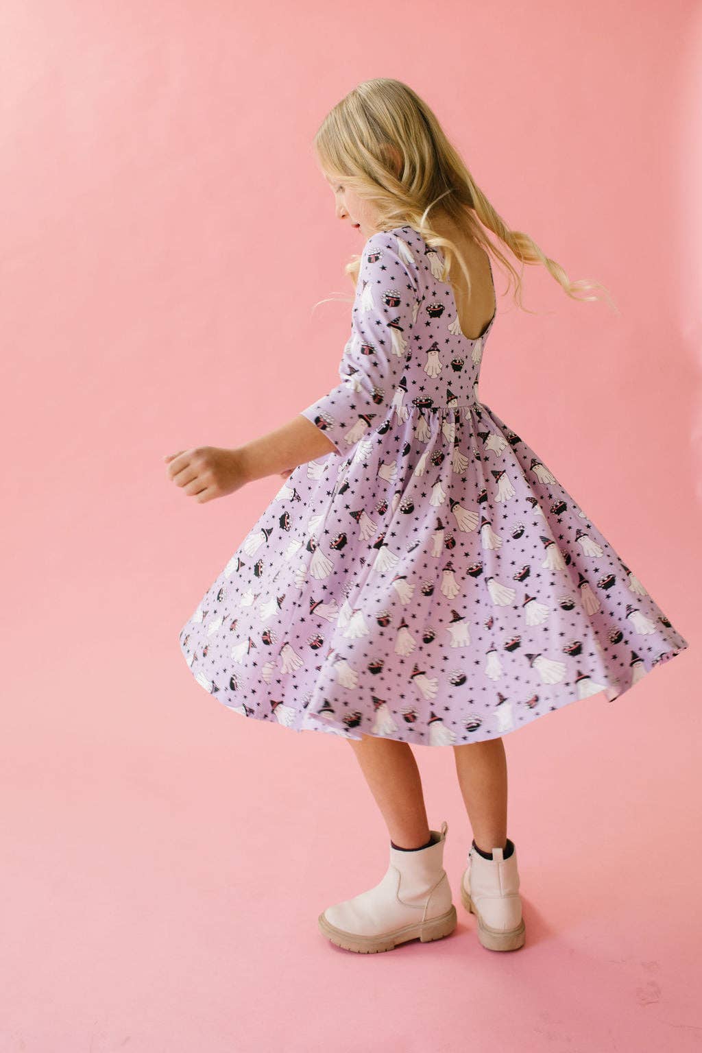 Lavender Halloween Twirl Dress