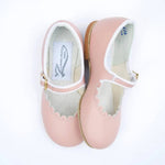Scalloped Mary Jane - Blush Pink