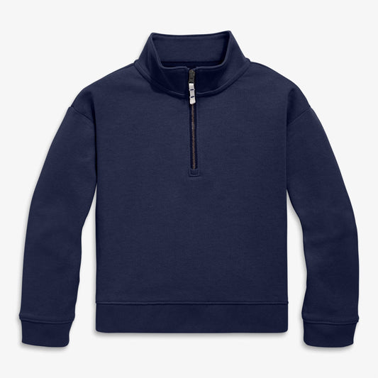 Quarter Zip Sweatshirt - Navy