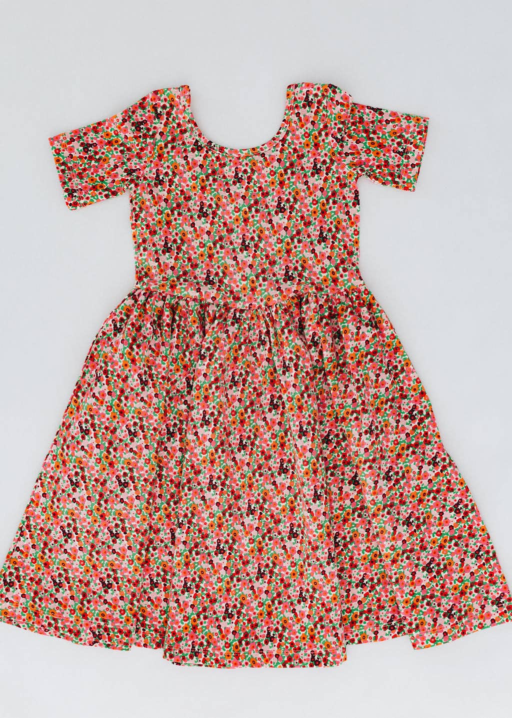 Short Sleeve Twirl Dress Posy Pop