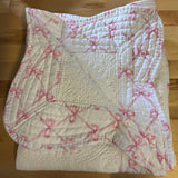 Heirloom Quilt - Baby Quilt Blanket Monogram: Cream