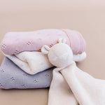 Heirloom Pique Blanket Blush Organic Cotton Baby Gift: Blush