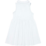 Girls White French Terry Tennis Dress