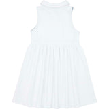 Girls White French Terry Tennis Dress
