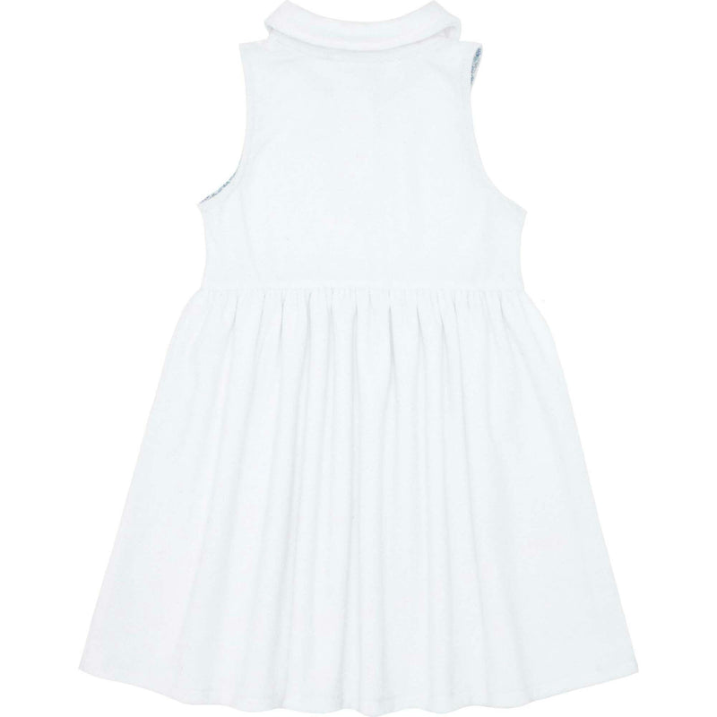 Girls White French Terry Tennis Dress