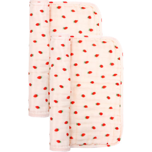 Cloud Muslin™ Bib 2 Pack - Strawberry