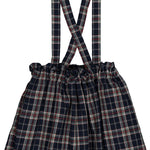 Kidiwi Louise navy plaid skirt, back view