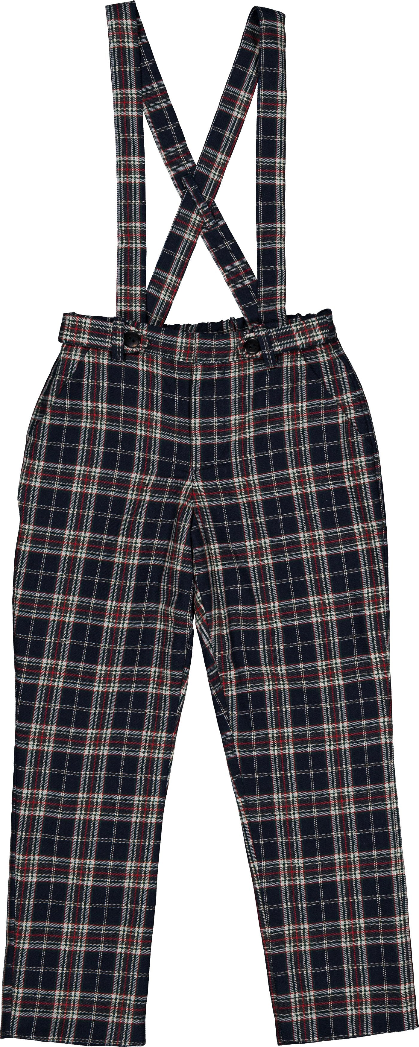 Kidiwi Bertrand boys trousers in navy plaid