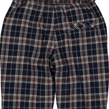 Kidiwi Bertrand navy plaid trousers, back view