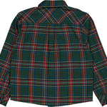 Kidiwi Arthur emerald tartan shirt, back view