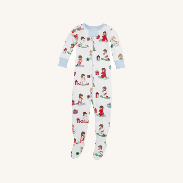 Knox`s Night Night Footed Blue