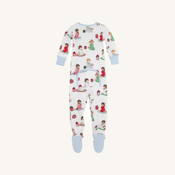 Knox`s Night Night Footed Blue