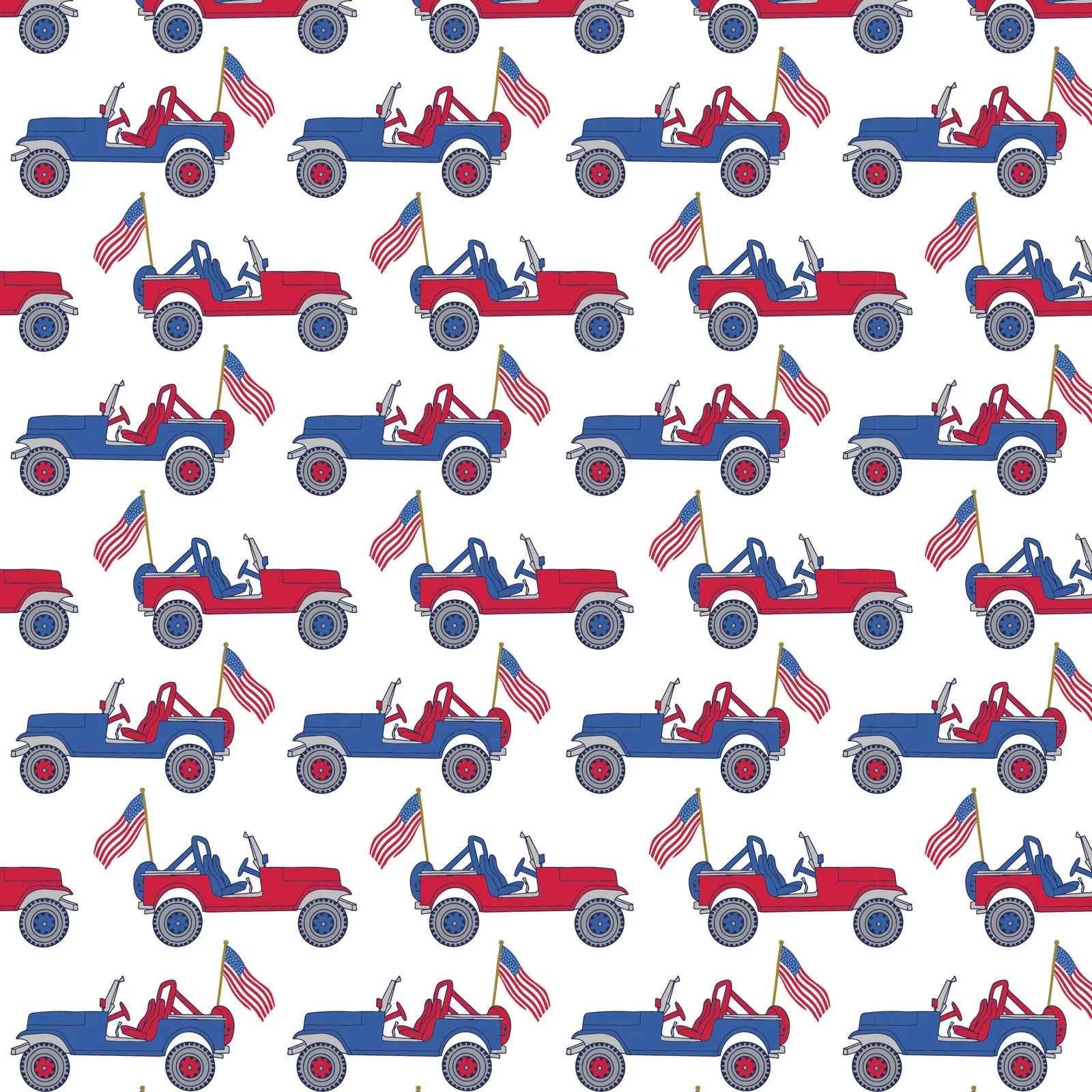 Charles Set - Patriotic Jeeps