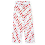 Lila + Hayes Beckett boys' Pima cotton hangout pant in Whimsical Santa print