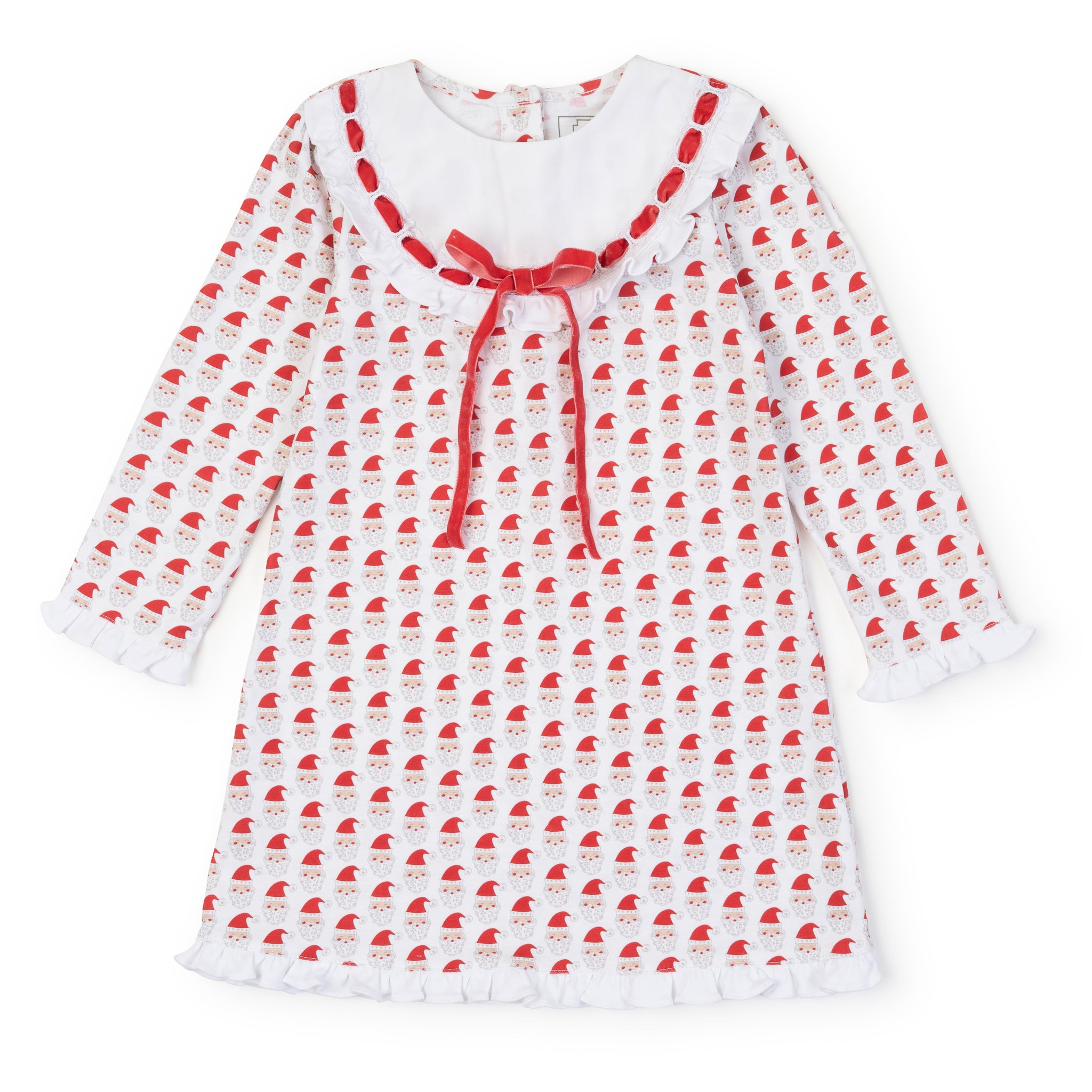 Lila + Hayes Emersyn girls' dress in Whimsical Santa print