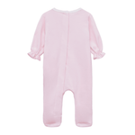 Little Ducklings Classics Pink Smocked Girl Footie