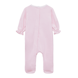 Little Ducklings Classics Pink Smocked Girl Footie