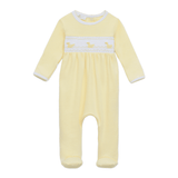 Little Ducklings Classics Yellow Smocked Footie