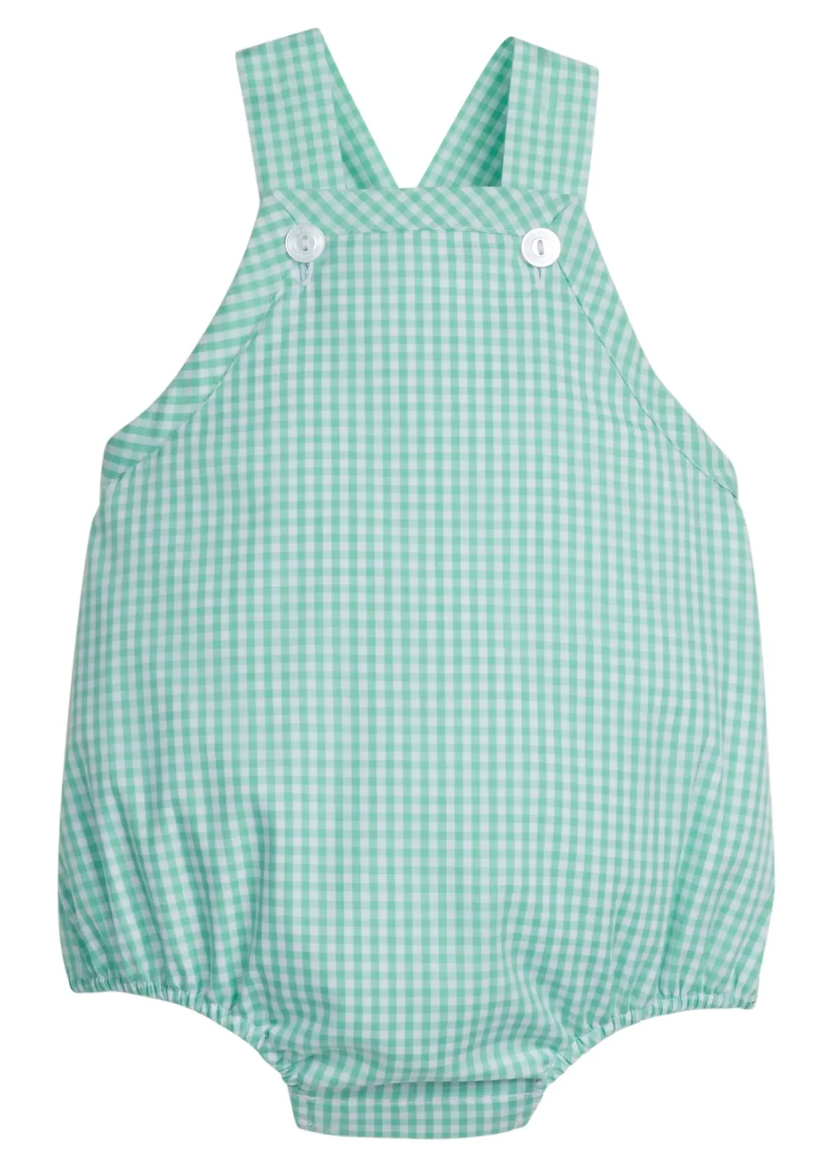 Sawyer Sunsuit - Aqua Gingham